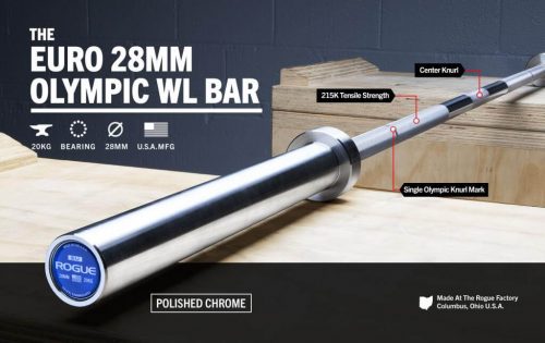 Rogue Euro 28MM Olympic WL Bar