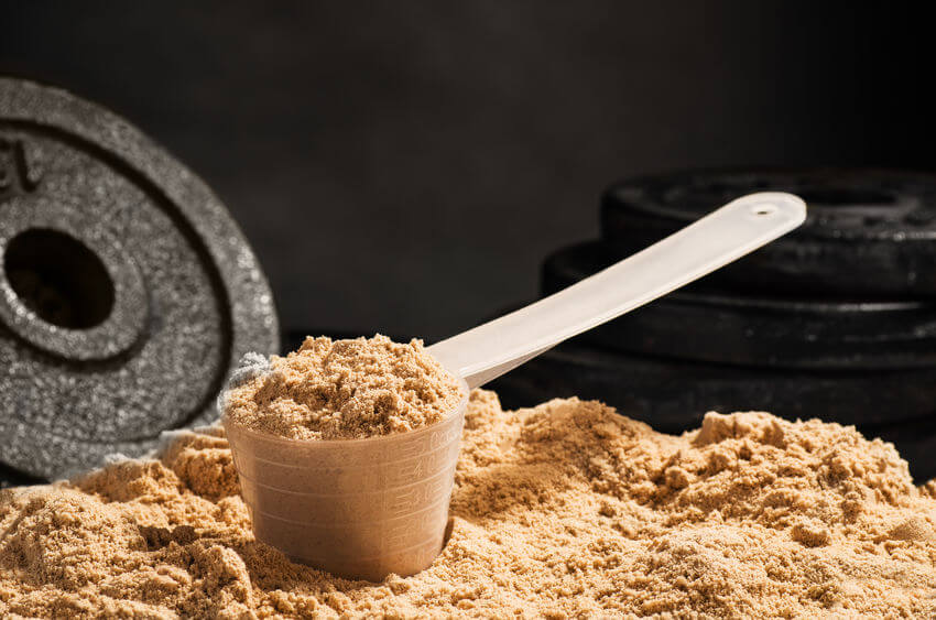 scoop of protein powder