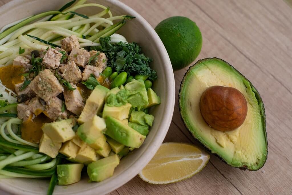 avocado bowl of salad